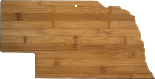 Vista 15 de Tabla para cortar y servir modelo Alabama de Totally Bamboo, de bambú 100%, para cocina y entretenimiento, Alabama, Marrón
