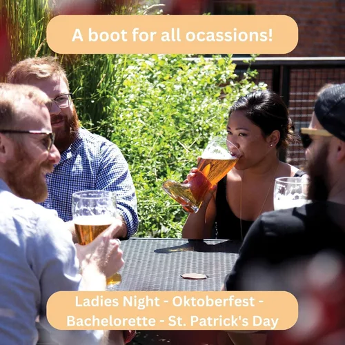 Vista 5 de Big Betty Das Boot - Taza de cristal para botas de cerveza para celebración del Oktoberfest, día de San Patricio, despedidas de soltero/despedida