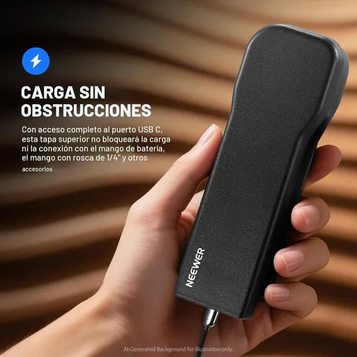 Vista 5 de NEEWER Funda protectora Pocket 3 con mosquetón, resistente a prueba de golpes, funda rígida de viaje, compatible con DJI Osmo Pocket 3 Gimbal Screen