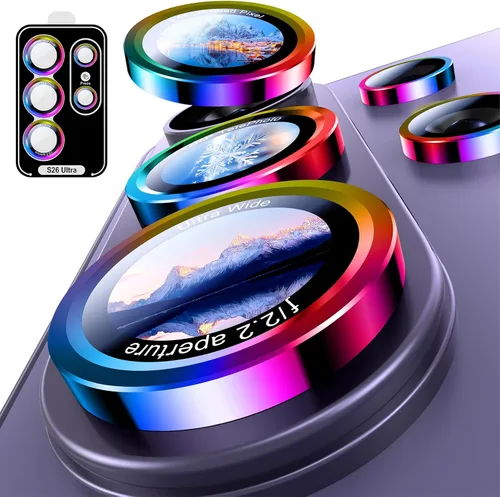 Vista 37 de Uyiton Protector de lente de cámara para Samsung Galaxy Z Fold 7 - Cubierta de pantalla trasera de vidrio templado de grado militar