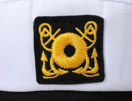 Vista 4 de Funny World Sombrero de capitanes de yate barco marino marinero gorra Almirante