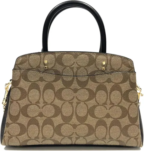 Vista 3 de Mini Lillie Carryall In Blocked Signature Canvas