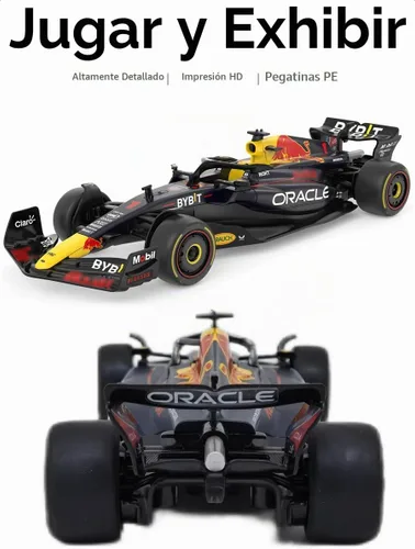 Vista 4 de RASTAR 1/32 - Modelo de automóvil fundido a presión con licencia oficial para RedBull F1, azul oscuro