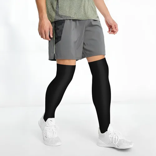 Vista 2 de CHARMKING Calcetines de compresión (3 pares) calcetines de compresión hasta la rodilla para mujeres y hombres, medias para correr, ciclismo