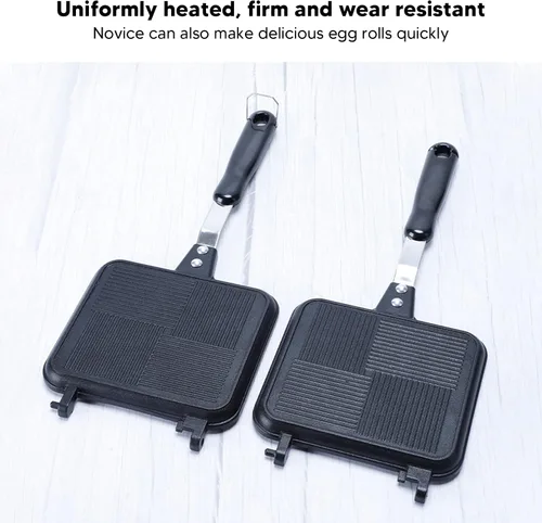 Vista 9 de Fdit Sandwichera caliente, sarga de cocina extraíble para evitar que se pegue doble cara, apto para suministros de cocina
