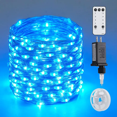 Vista 5 de JMEXSUSS VFairy Lights Luces de Navidad Enchufables Naranja Morado