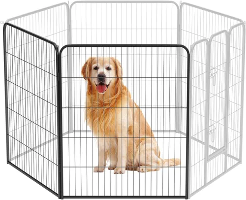 Vista 18 de BestPet Extensión de corral para perros 32 pulgadas, 2 paneles Corral resistente para mascotas con ejercicio de metal Paneles de cerca