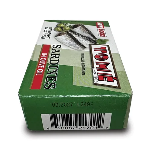 Vista 4 de 4 paquetes de sardinas Tomé (en aceite de oliva) 4.41 oz Ea