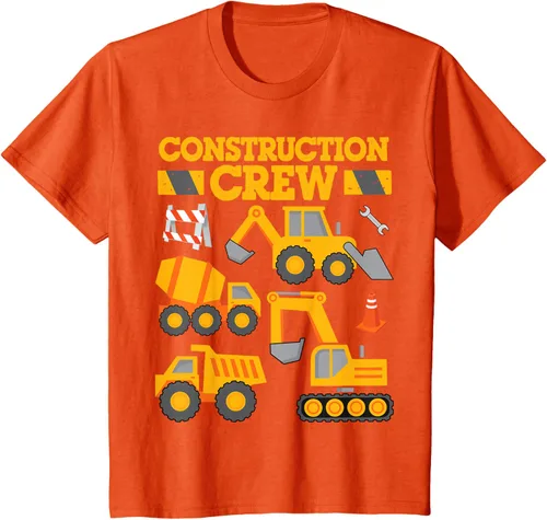Vista 35 de Construction Crew Worker Excavator - Camiseta para niños y niñas Negro