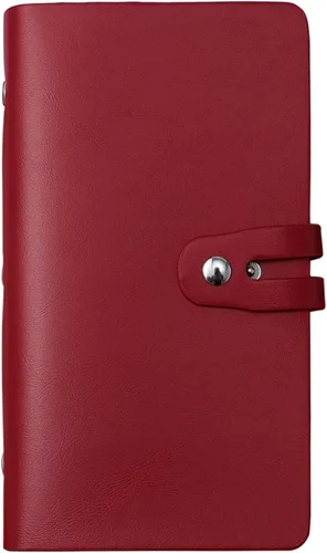 Vista 18 de Soporte para tarjetas de crédito RFID, organizador de tarjetas de visita de cuero con 96 ranuras para tarjetas, protector de tarjetas de crédito