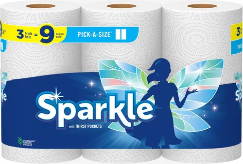 Vista 16 de Toallas de papel Sparkle, 12 = 16 rollos regulares, blanco moderno, tamaño a elección