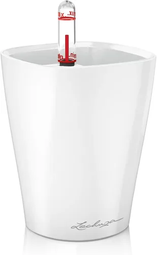 Vista 11 de Lechuza 14949 Mini Deltini - Maceta de riego automático para uso en interiores y exteriores, 4 x 4 x 5 pulgadas, color carbón