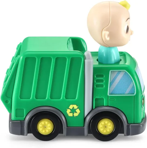 Vista 9 de VTech CoCoMelon Go! Go! Smart Wheels Camión y pista de reciclaje de JJ