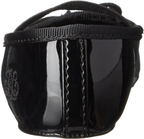 Vista 3 de Allie - Bailarinas planas de charol negro para niños