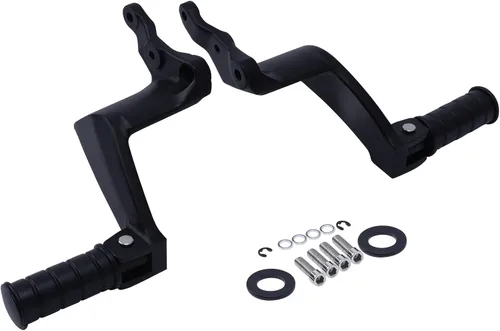 Vista 5 de TCT-MOTORPARTS Estriberas de pasajero Pedales Reposapiés de montaje para Boardwalk High Ball Victory Vegas Gunner Highball Kingpin Boardwalk Negro