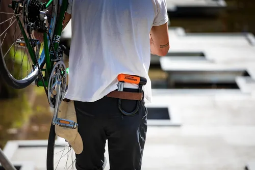 Vista 6 de Kryptonite Evolution Mini-5 - Cerradura en U para bicicleta, resistente antirrobo, soporte de montaje de grillete de acero de 0.51 pulgadas