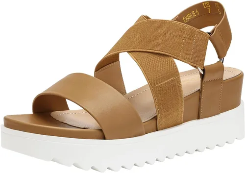 Vista 17 de DREAM PAIRS - Sandalias de plataforma con tacón de cuña, punta abierta y correas en el tobillo para mujer