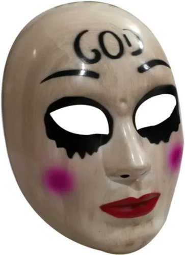 Vista 2 de 2023 The Horror Eradicate Killer - Máscara de Dios para fiesta de Halloween, accesorios de disfraces, color gris, Gris