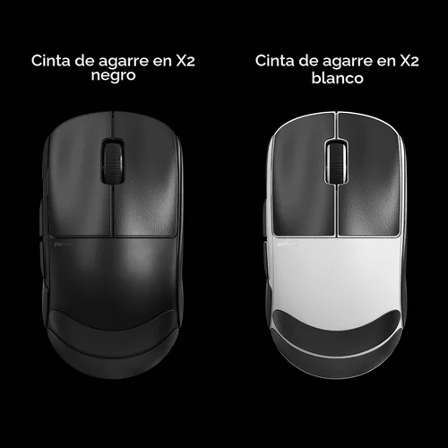 Vista 5 de Pulsar Gaming Gears SUPERGRIP - Juego de cintas de agarre para X2, X2V2 Transparente
