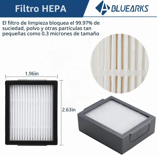 Vista 5 de 16 piezas compatibles con Roomba i1+ J7 i7+ i3+ i4+ EVO i6+ i8+ i7 J7+ Plus E5 E6 E7 Kit de accesorios para aspiradora robot, 2 cepillos principales