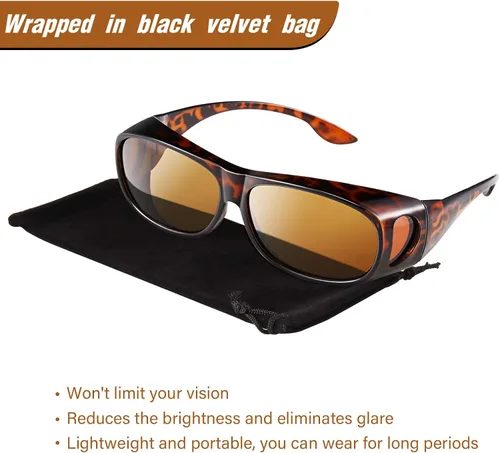 Vista 6 de 3 pares de lentes de sol polarizados para hombre gafas deportivas polarizadas para hombre paquete de lentes de sol polarizadas de gran