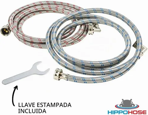 Vista 8 de Mangueras de lavadora (4 pies) – Codo de 90° – Conexiones OCTAGON para un ajuste seguro – Ajuste universal para todas las lavadoras – (2 unidades)