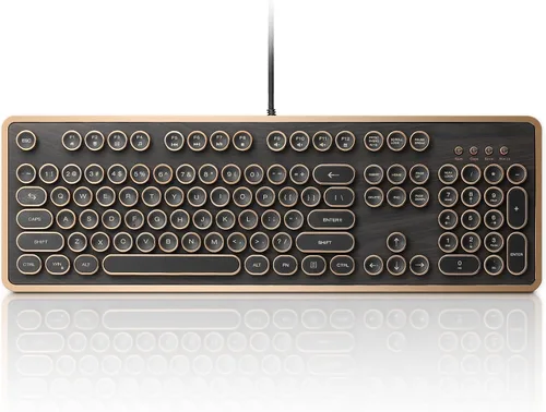 Vista 7 de GLENCREAG Teclado mecánico retro RK104&RK104Q