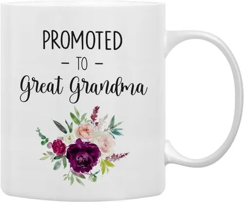 Vista 14 de QASHWEY Taza de café con texto en inglés «Only The Best Aunts Get Promoted to Great Aunt», divertidos regalos de anuncio de embarazo para tía, tías