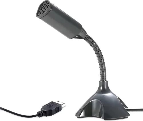 Vista 3 de Mini micrófono USB para computadora de escritorio y portátil, micrófono condensador USB portátil con soporte ajustable, compatible con PC/Mac, Plug