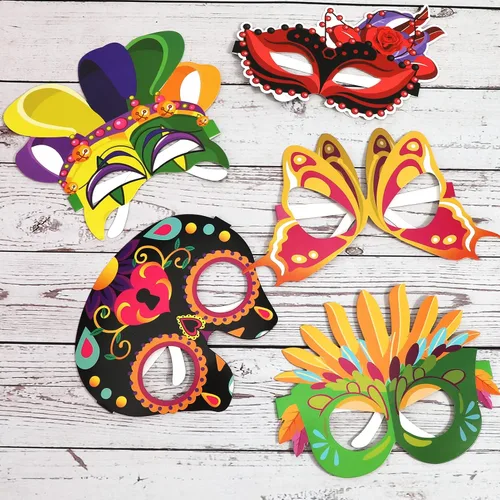 Vista 6 de HOWAF Divertido marco de anteojos de fiesta, 30 piezas de cartón, accesorios de cabina de fotos, para niños y adultos, accesorios novedosos