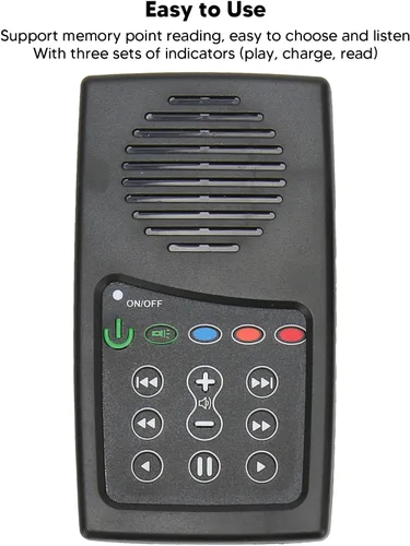 Vista 5 de Lector de Biblia alimentado por energía solar, reproductor de audio electrónico portátil de la Biblia construido en capacidad 8G para personas