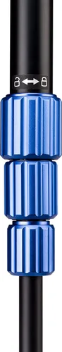 Vista 6 de Kit de trípode de aluminio delgado Benro – Trípode de viaje ligero con cabeza de bola N00, placa Arca-Swiss, cerraduras de giro y estuche