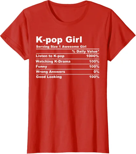 Vista 27 de Camiseta de regalo Kpop Kdrama para mujer K-pop Girl, Negro, S