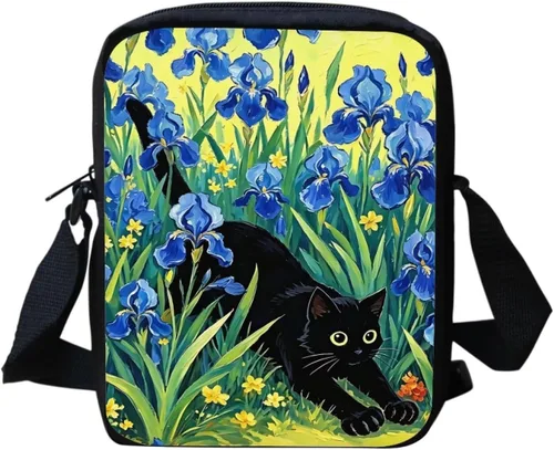 Vista 12 de HUGS IDEA Animales Cara Pequeña Crossbody Bolsos Bolso De Hombro Bandera estadounidense