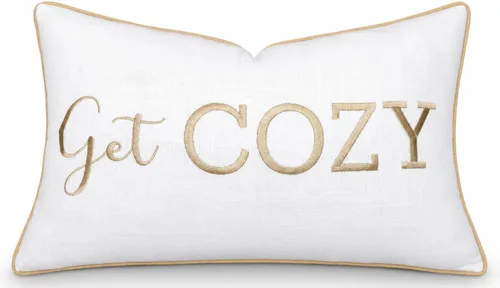 Vista 22 de Funda de Cojín Decorativo Romántico para Pareja, Sentimiento de Amor Bordado, Refranes Decorativos, Acento Lumbar - Decoración de Frases Acogedoras