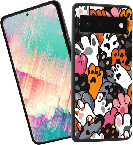 Vista 24 de Funda delgada para Google Pixel 4 XL, funda delgada de silicona de TPU suave a prueba de golpes para Google Pixel 4 XL, cruz negra