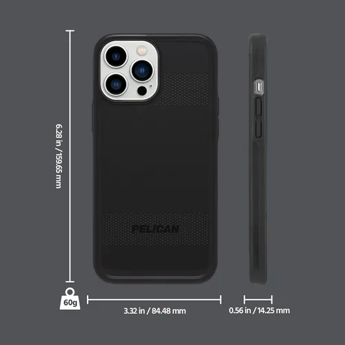 Vista 7 de Pelican Protector Series - Funda para iPhone 13 Pro, compatible con MAGSAFE. Compatible con accesorios y cargadores MAGSAFE. Protección contra