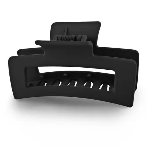 Vista 8 de WLLHYF Pinzas cuadradas de 3.5 pulgadas para el cabello, pasadores mate antideslizantes, horquillas de sujeción fuerte, pinzas de plátano medianas