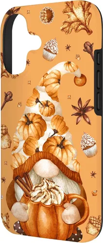 Vista 2 de Thanksgiving Gnome Love Pumpkin Spice Cute Fall Yall Pattern Case for iPhone 17