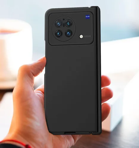 Vista 7 de QUIETIP Funda compatible con Vivo X Fold, delgada, a prueba de golpes, plegable, protector de policarbonato duro mate, transparente