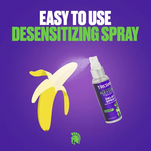Vista 3 de Trojan Spray de retraso de placer extendido para hombres, 2.0 onzas líquidas