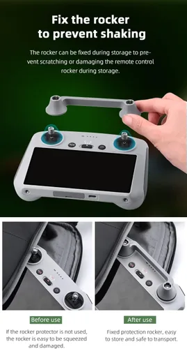 Vista 3 de BTG DJI RC/RC 2 Controlador Joysticks Protector Fixator Control Sticks Holder Cubierta para DJI Flip/Mavic Air 3S/Mavic 3 Classic/Mini 3 4 Pro