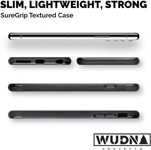 Vista 2 de WUDN Funda de madera para teléfono, grabada con láser (bandera americana en caoba) compatible con iPhone 7 Plus u 8 Plus