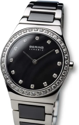 Vista 2 de BERING Women Analog Quartz Ceramic Collection Watch with Stainless SteelCeramic Strap & Sapphire Crystal