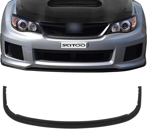 Vista 30 de SCITOO Alerón de borde de parachoques delantero mate negro para Ford Focus ST años 2013-2014 - Spoiler frontal de polipropileno