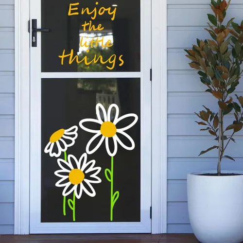 Vista 5 de Daisy - Adhesivo estático para ventana de doble cara