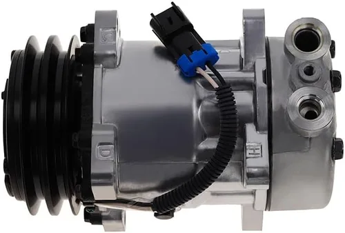 Vista 3 de Compresor de A/C SD7H15 para Kenworth T200 / Peterbilt 200, 310, 320 - OEM # 4041 4696 F696003231 2602742C91 F696001321 F696002231 QR