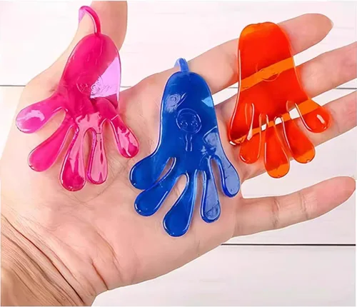 Vista 6 de Tuko 20 unidades de manos adhesivas, dedos pegajosos, juegos de recuerdos de fiesta para niños, juguetes divertidos, recuerdos de fiesta, manos