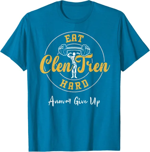 Vista 9 de Culturismo: Comer Clen Tren Hard Anavar Give Up - Camiseta de gimnasio, Negro