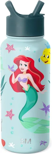 Vista 14 de Simple Modern Summit - Botella de agua con tapa con pajilla, vaso aislado de acero inoxidable a prueba de fugas de Disney de 30 onzas, regalos